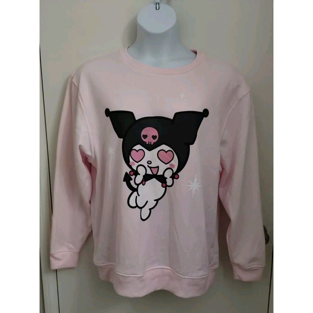 Kuromi By Sanrio Women's Pink Pullover Sweater Size XL NWOT